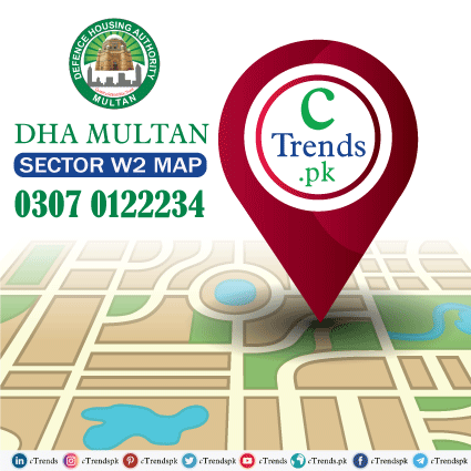 DHA Multan Sector w2 Map - dha multan sector w2 - dha multan map pdf download - cTrends